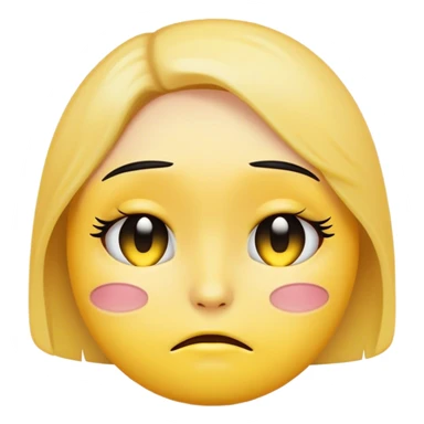 Yellow emoji but emo sticker