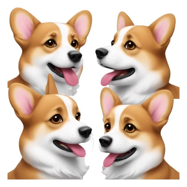 Corgi sending kiss sticker
