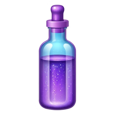 glitter purple medicine sticker