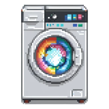 washing machine with spinning cycle sticker