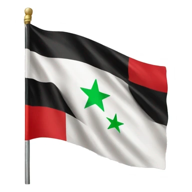 New Syria flag sticker