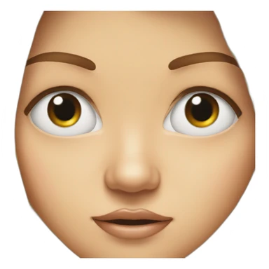 Wide eyes and a mouth a gape sticker