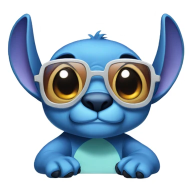 SticH with glasses  sticker