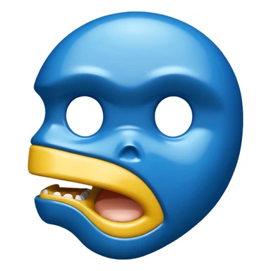 Make a blue bape logo sticker