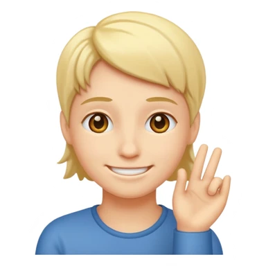 thinking with a smile sticker