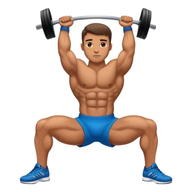 bodybuilder laying down abs exercise sticker