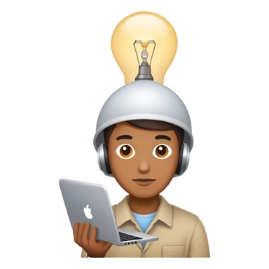 programmer with lamp on a head sticker