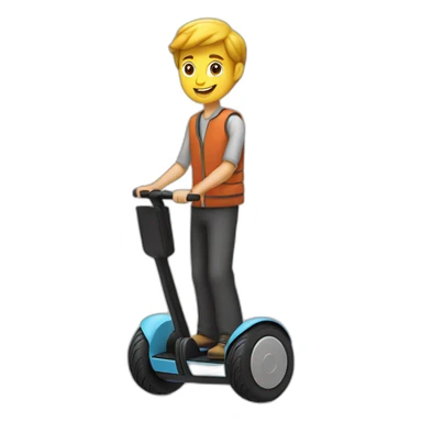 Segway avec homme sticker
