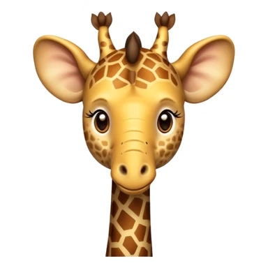 Elephant mixed whith giraffe  sticker