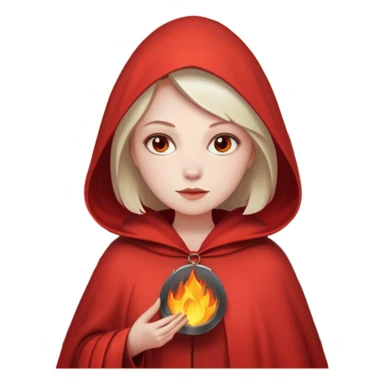 handmaids tale style woman burning house down sticker