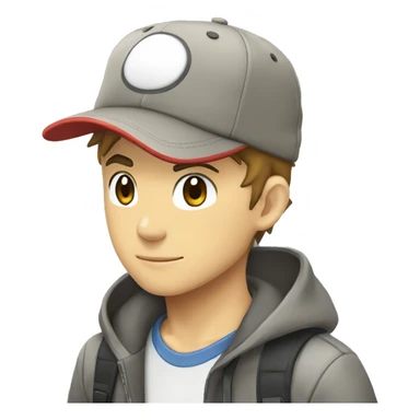 pokemon ash hat sticker