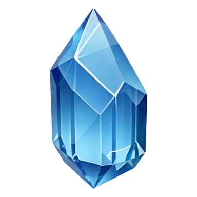 raw quartz crystal blue sticker