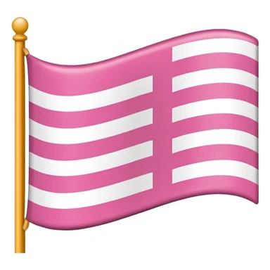 pink and white and pink flag sticker