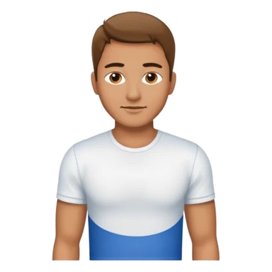 Sexy man, White T-Shirt, jeans sticker