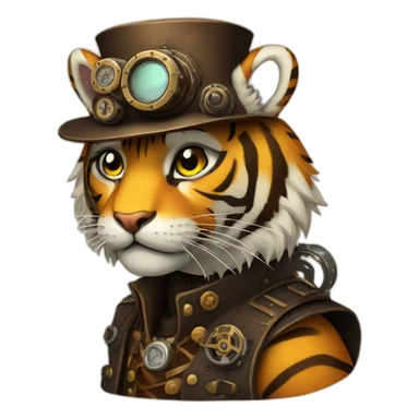 steampunk Tiger  sticker