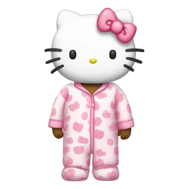 Hello Kitty en pyjama hello kitty  sticker