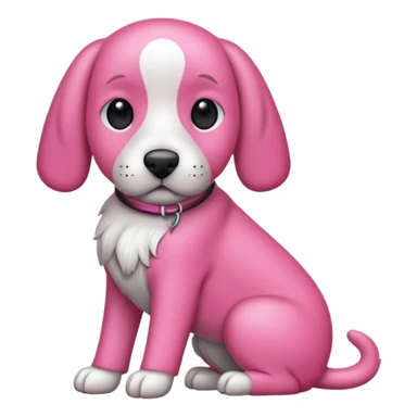 Cane bassotto rosa sticker