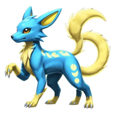 Umbreon-Manectric-Salandit-Zeraora-fusion, full body sticker