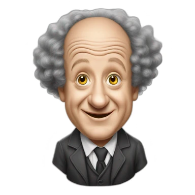 Young Larry fine of the three stooges sticker