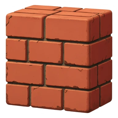 red brick block sticker