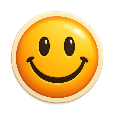 Remove the background and make it transparent, keep the emoji style and expression unchanged in retro stickers style. sticker