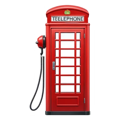 cabina telefonica roja sticker
