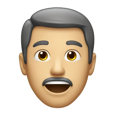 a man mewing sticker