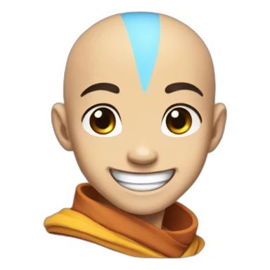 happy aang sticker