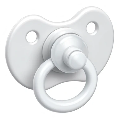 white pacifier sticker