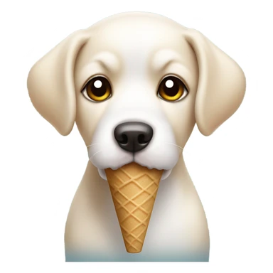 Ice cream Cute dog  sticker