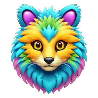  exotic colorful Protogen-Fakémon-Pokémon-Spectrobes-Digimon-Vernid-creature sticker