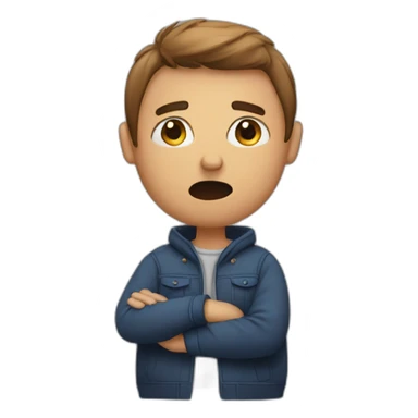 person saying no sticker