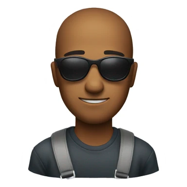 emoji giving the confident side eye and wearing sunglasses sticker