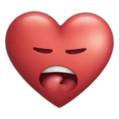 throbbing heart sticker