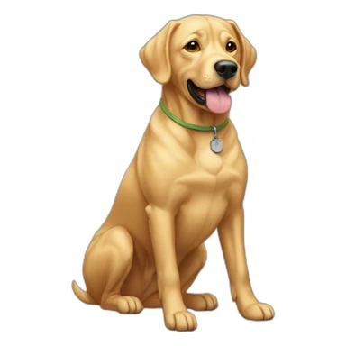 morph a golden dogo sticker