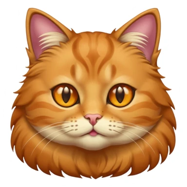 Caramel colored cat, fluffy and much fur sticker