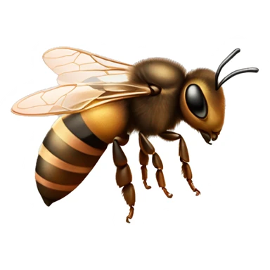 Rose gold honeybee sticker