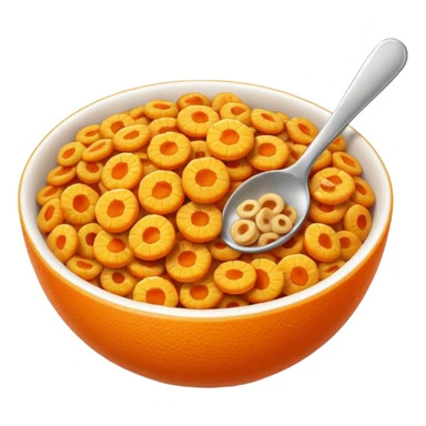 Cereal orange Flavour sticker