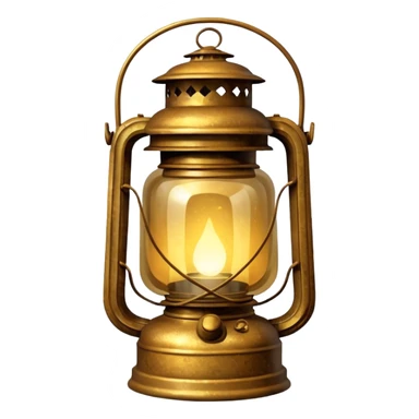 glitter old lantern sticker