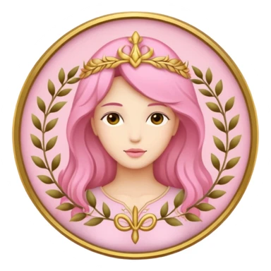virgo sign pink sticker