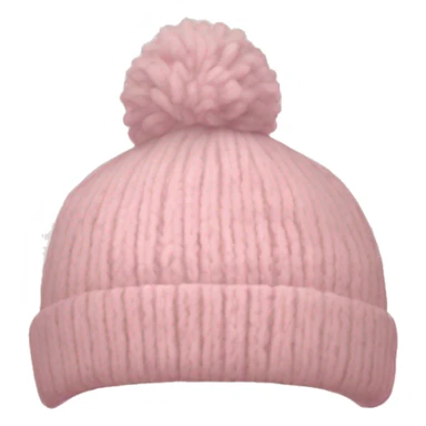 A light pink winter beanie sticker