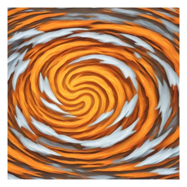 Hurricane with orange aggressive look sticker