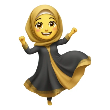 Hijabi girl getting lit sticker