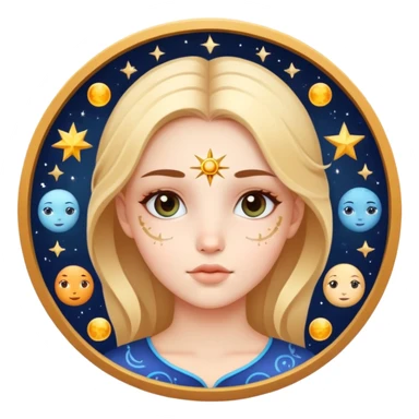 Cute grig astrology sticker