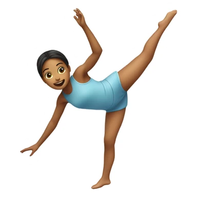 Girl doing flip  sticker