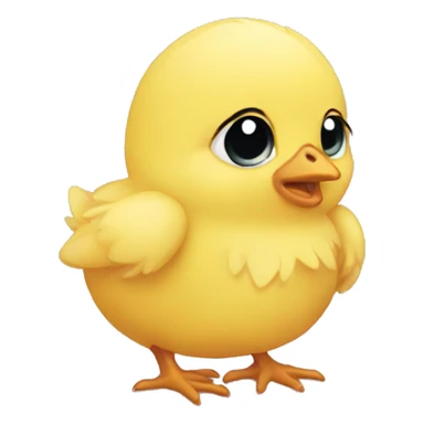 baby chick sad sticker