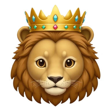 Leão com coroa sticker
