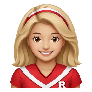 Rutgers Cheerleader sticker