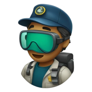 Marine biologist at work sticker