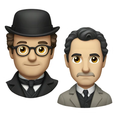 Professor Moriarty and Sherlock Holmes sticker